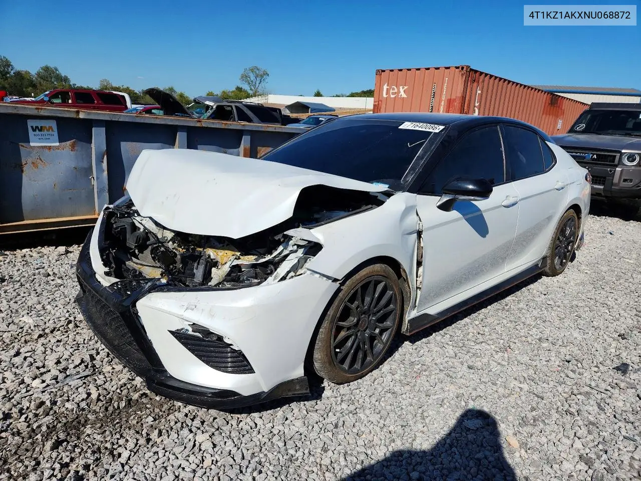 TOYOTA CAMRY 2022, VIN 4T1KZ1AKXNU068872