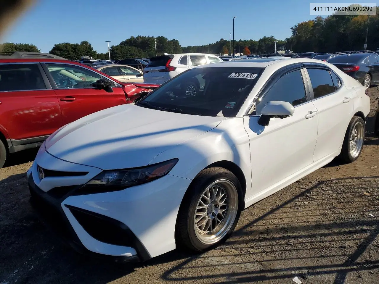 TOYOTA CAMRY 2022, VIN 4T1T11AK9NU692299