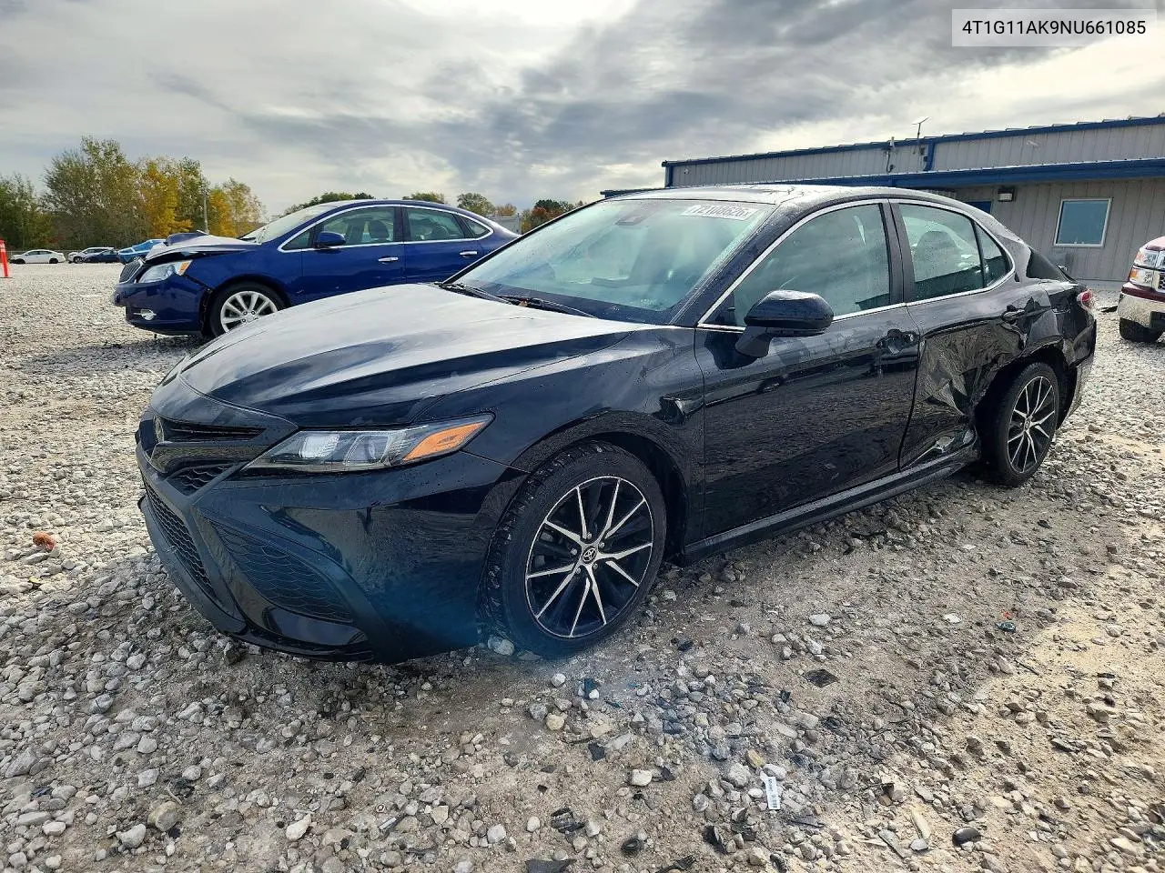 TOYOTA CAMRY 2022, VIN 4T1G11AK9NU661085