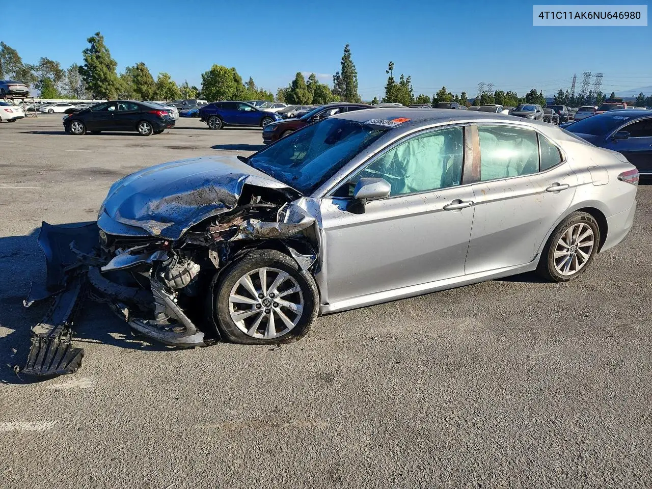 TOYOTA CAMRY 2022, VIN 4T1C11AK6NU646980