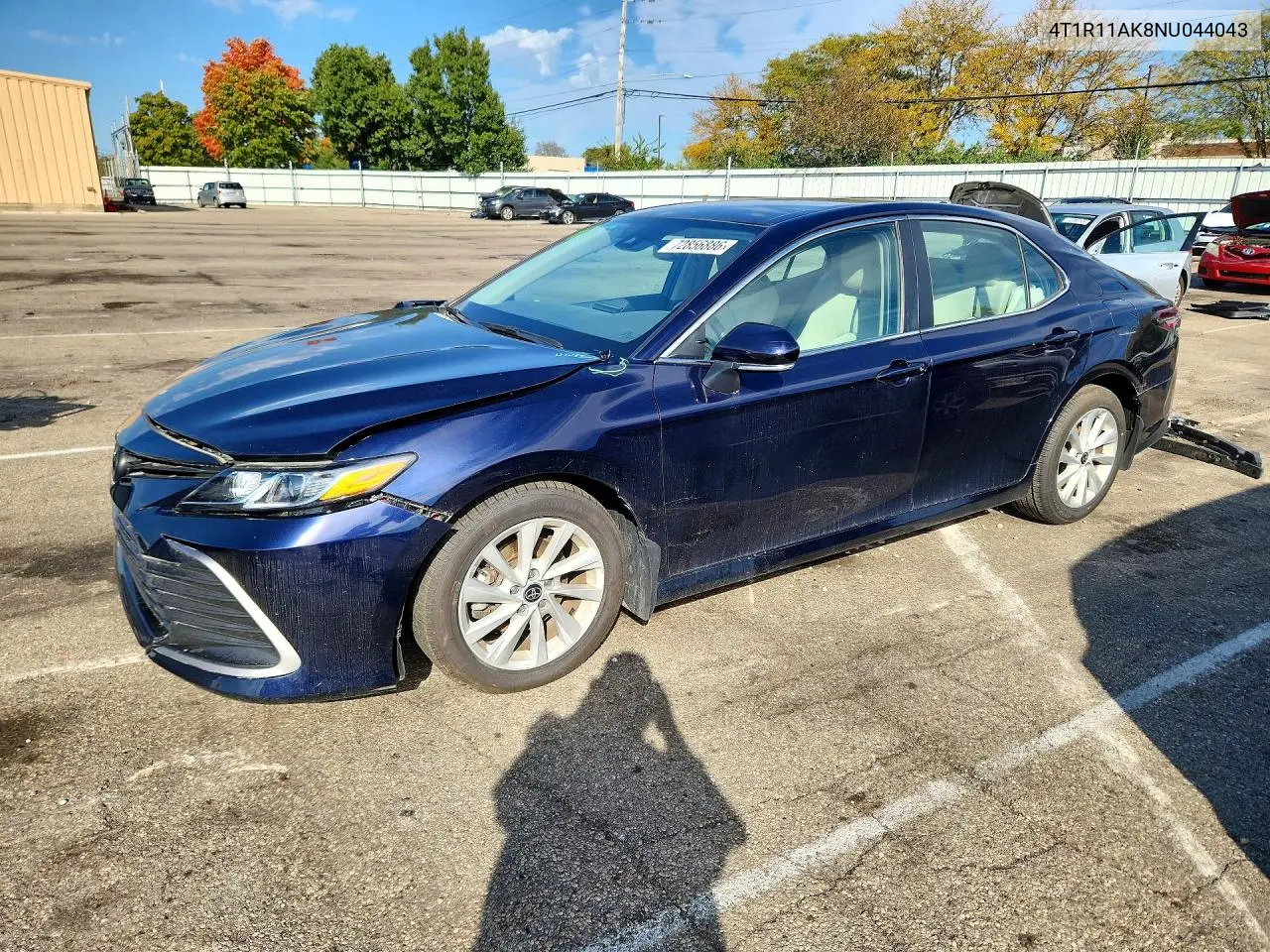 TOYOTA CAMRY 2022, VIN 4T1R11AK8NU044043