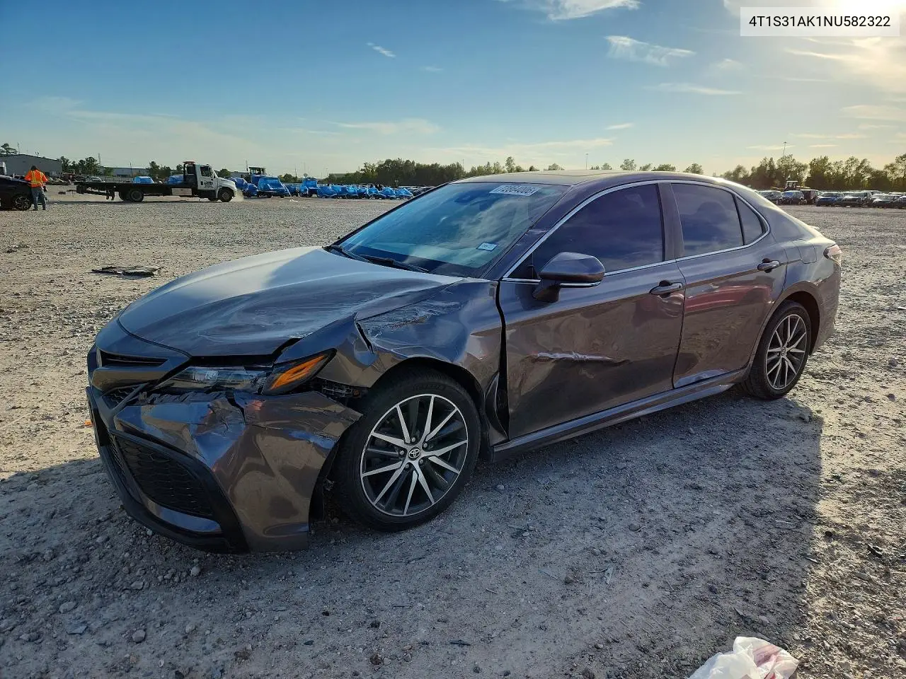 TOYOTA CAMRY 2022, VIN 4T1S31AK1NU582322