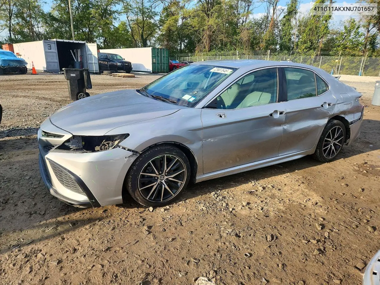 TOYOTA CAMRY 2022, VIN 4T1G11AKXNU701657