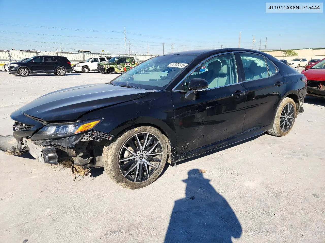 TOYOTA CAMRY 2022, VIN 4T1G11AK8NU715444