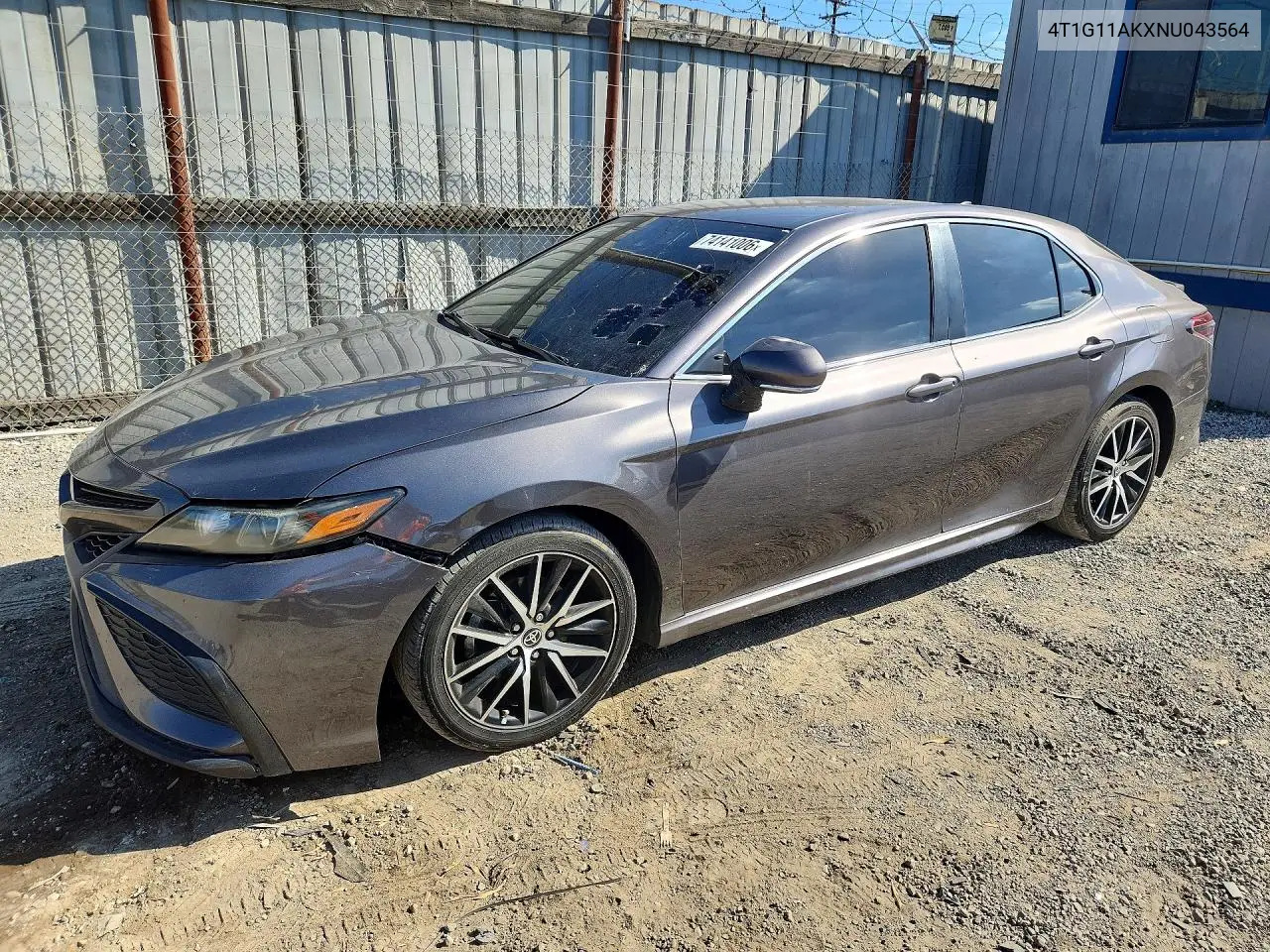 TOYOTA CAMRY 2022, VIN 4T1G11AKXNU043564