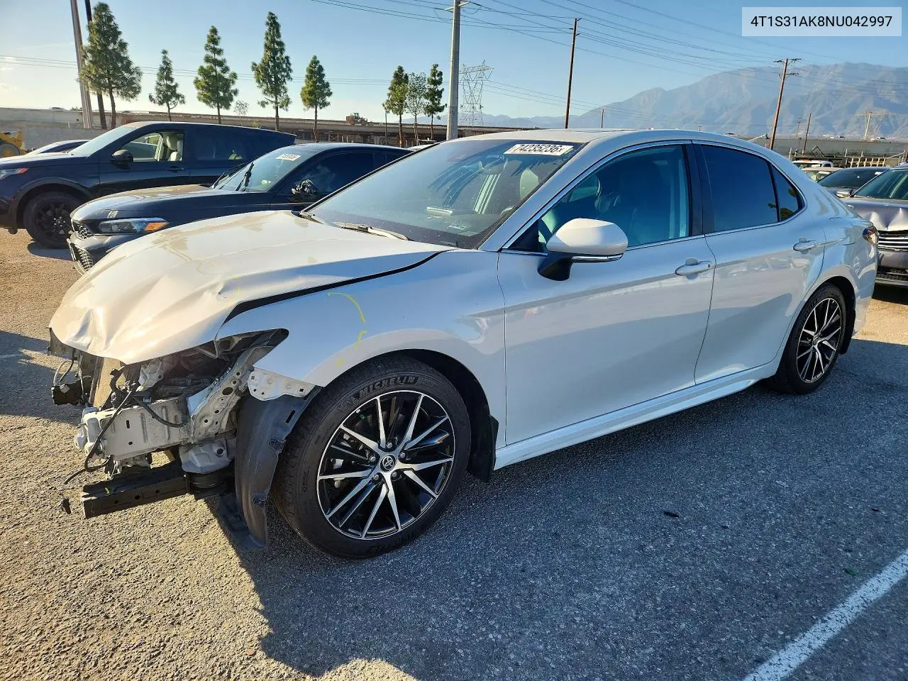 TOYOTA CAMRY 2022, VIN 4T1S31AK8NU042997