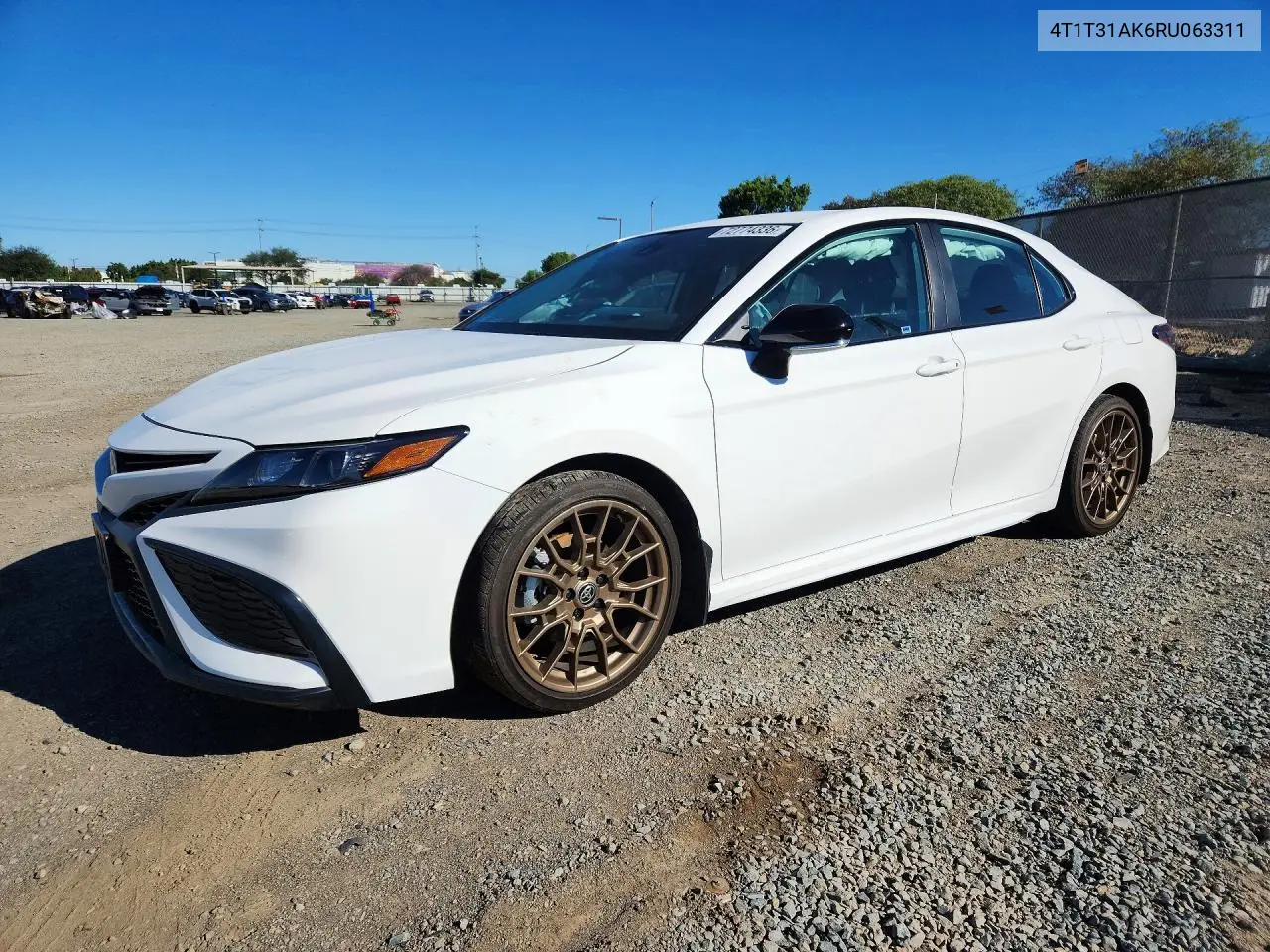 TOYOTA CAMRY 2024, VIN 4T1T31AK6RU063311