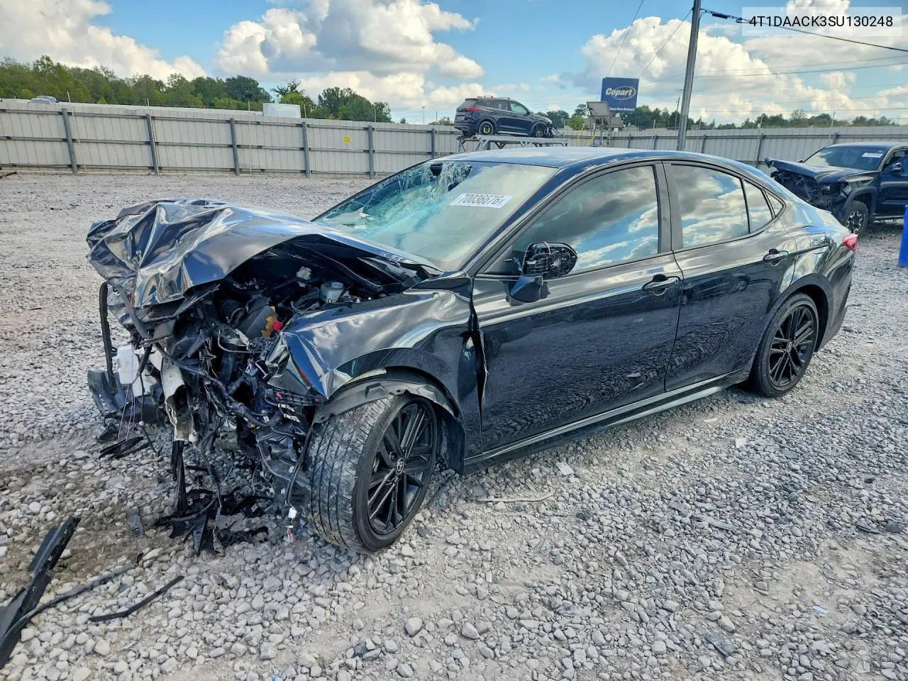 TOYOTA CAMRY 2025, VIN 4T1DAACK3SU130248