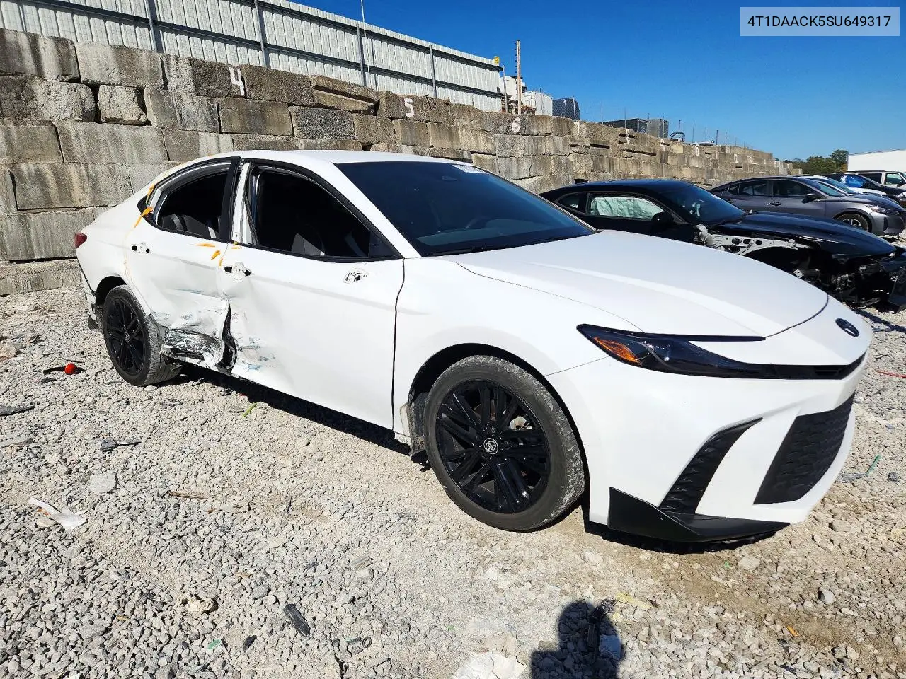 2025 TOYOTA CAMRY VIN 4T1DAACK5SU649317 — фото 4