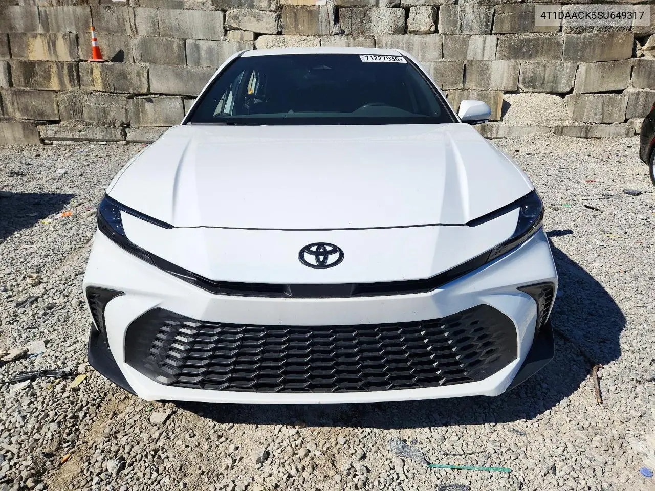 2025 TOYOTA CAMRY VIN 4T1DAACK5SU649317 — фото 5