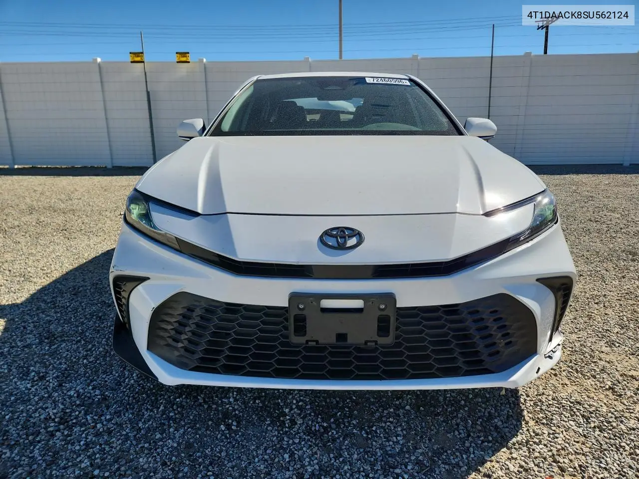 2025 TOYOTA CAMRY VIN 4T1DAACK8SU562124 — фото 5