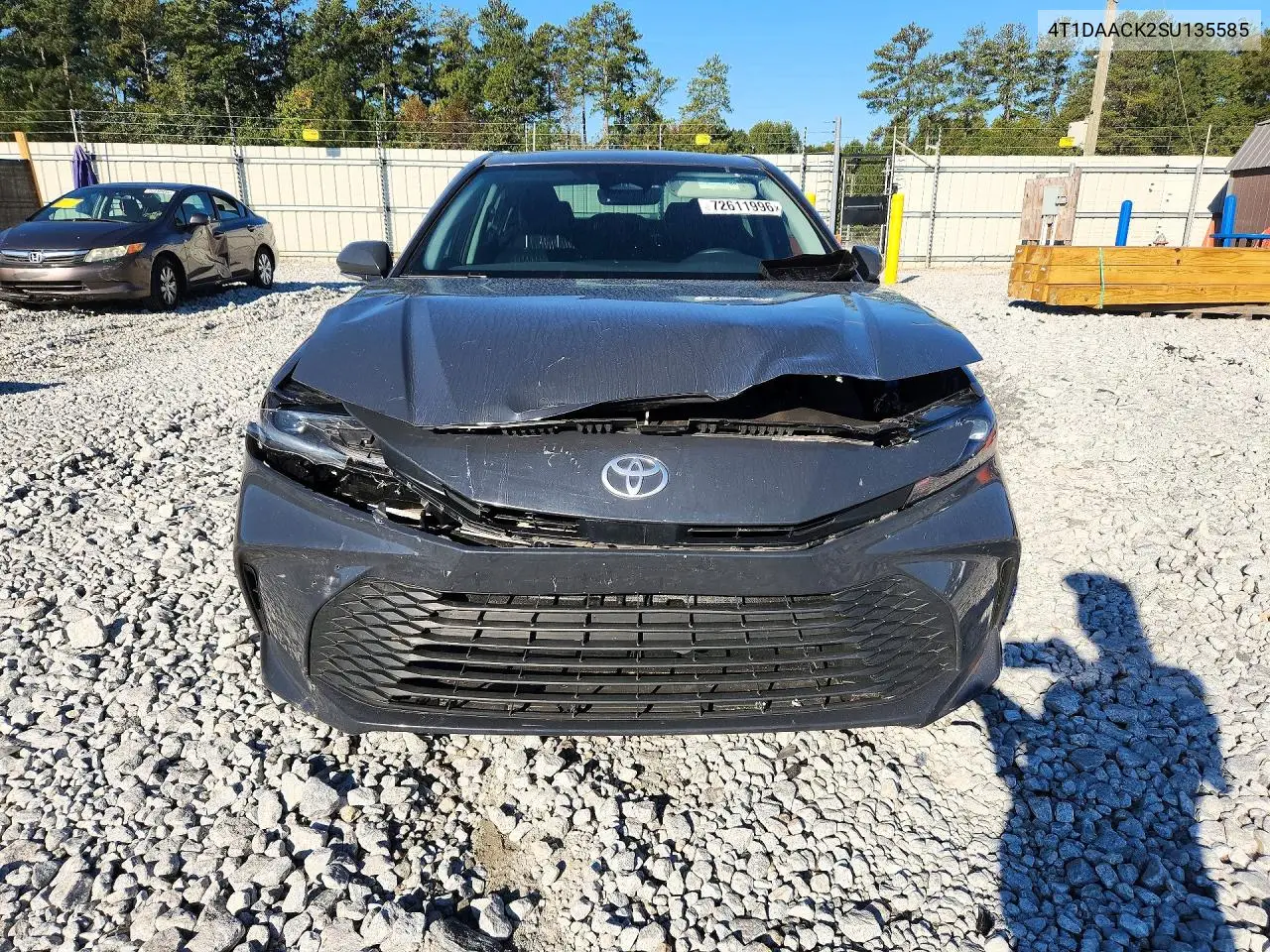 2025 TOYOTA CAMRY VIN 4T1DAACK2SU135585 — фото 5