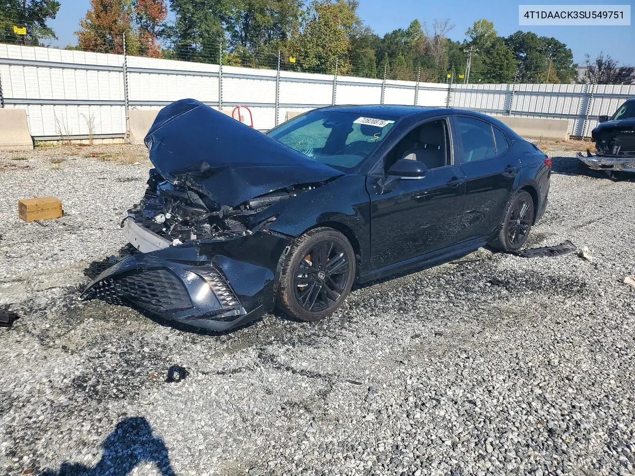 TOYOTA CAMRY 2025, VIN 4T1DAACK3SU549751