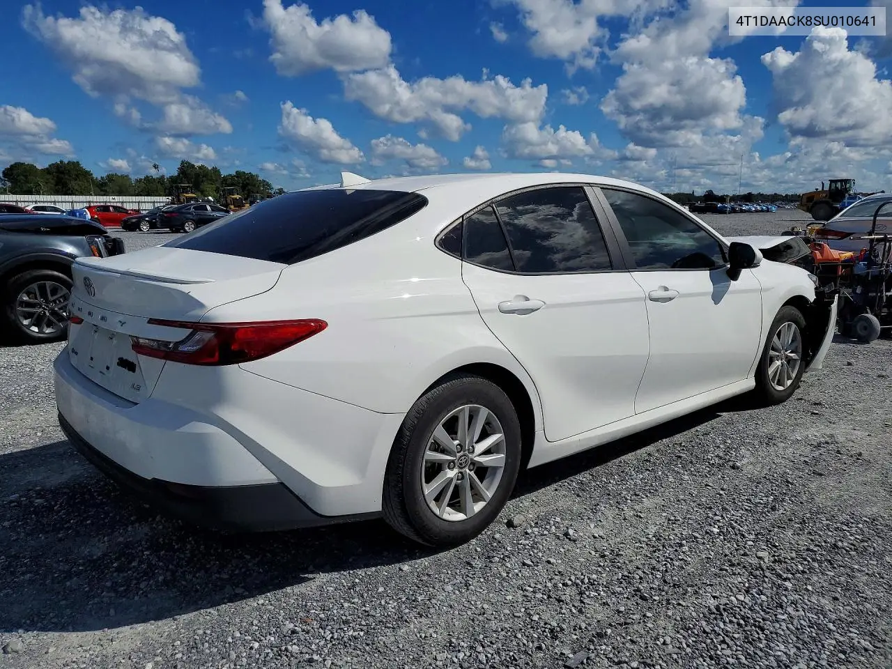 2025 TOYOTA CAMRY VIN 4T1DAACK8SU010641 — фото 3