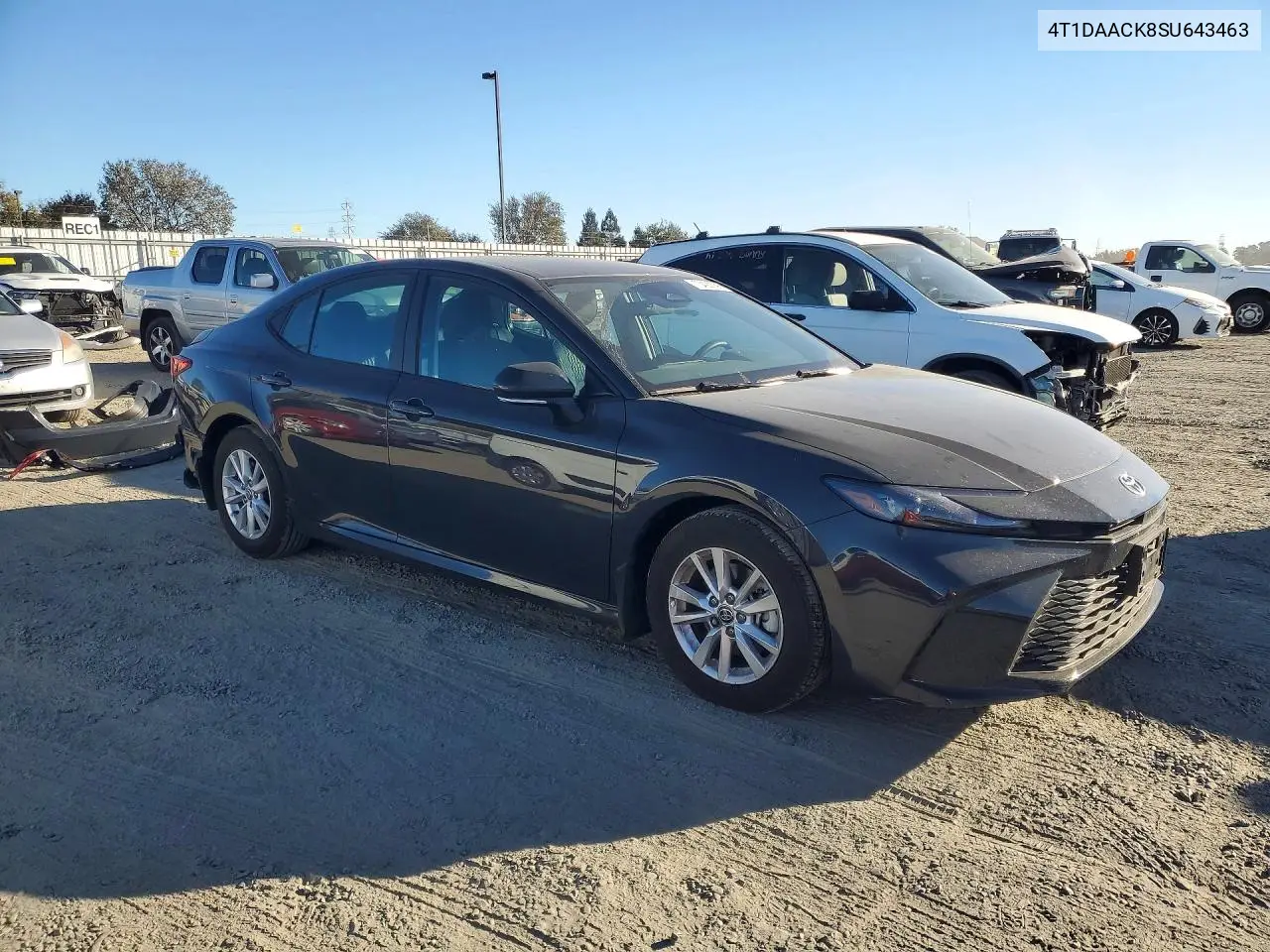 2025 TOYOTA CAMRY VIN 4T1DAACK8SU643463 — фото 4