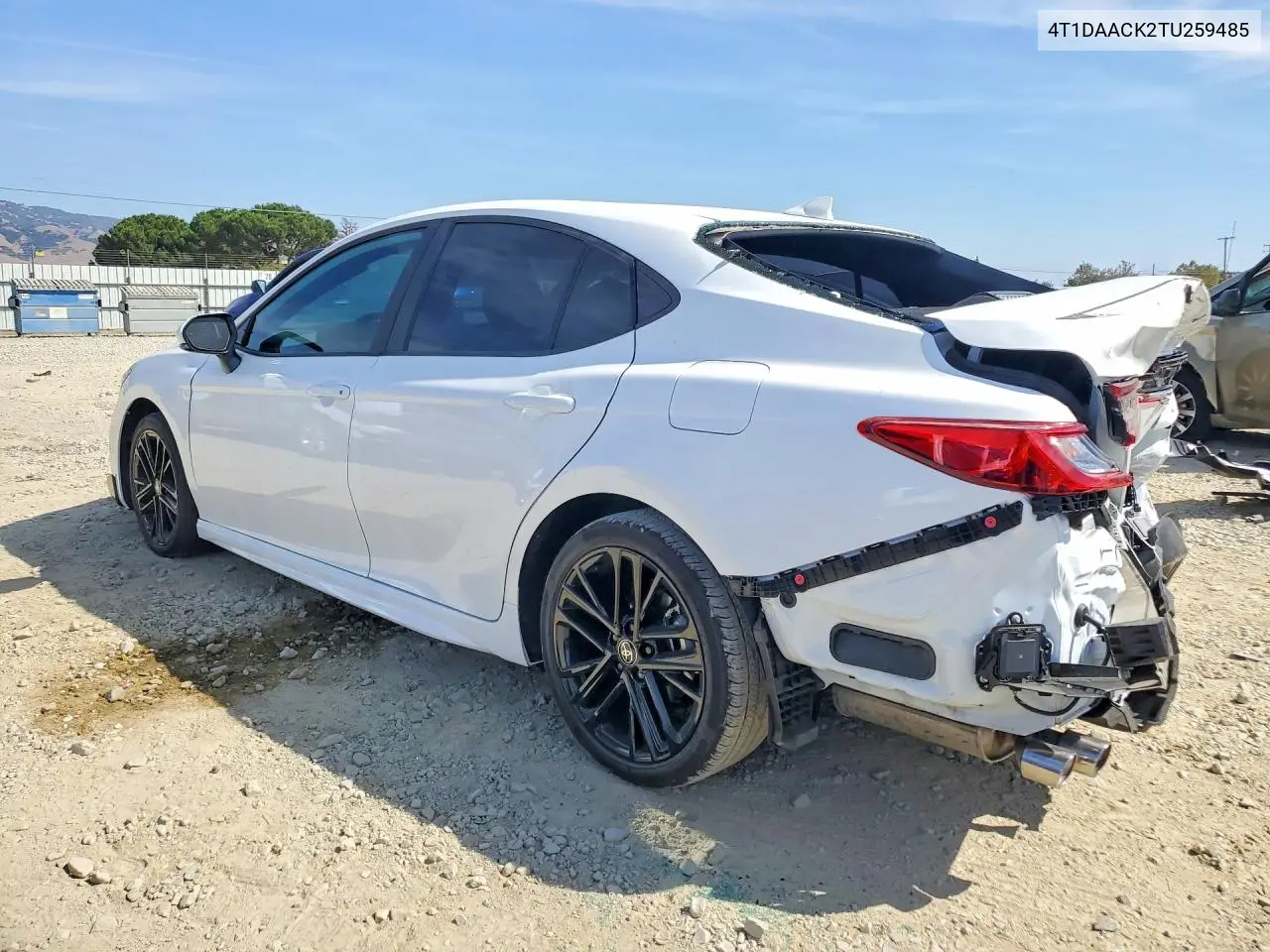 2026 TOYOTA CAMRY VIN 4T1DAACK2TU259485 — фото 2
