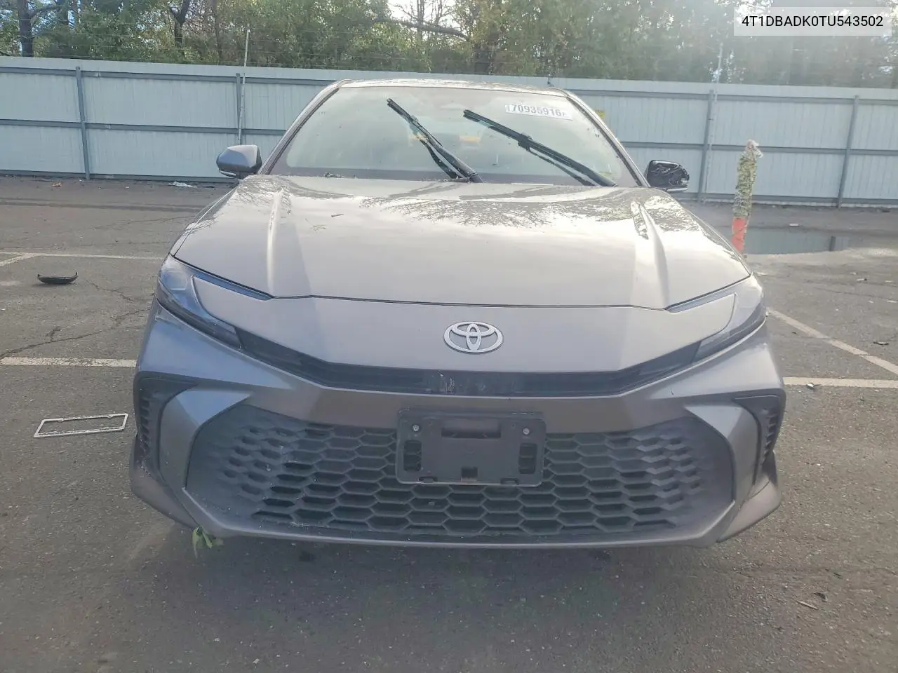 2026 TOYOTA CAMRY VIN 4T1DBADK0TU543502 — фото 5