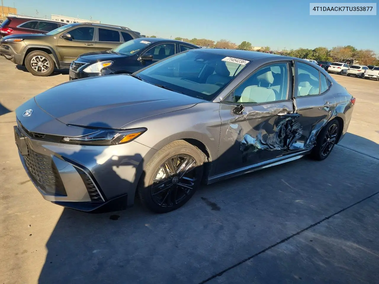 TOYOTA CAMRY 2026, VIN 4T1DAACK7TU353877