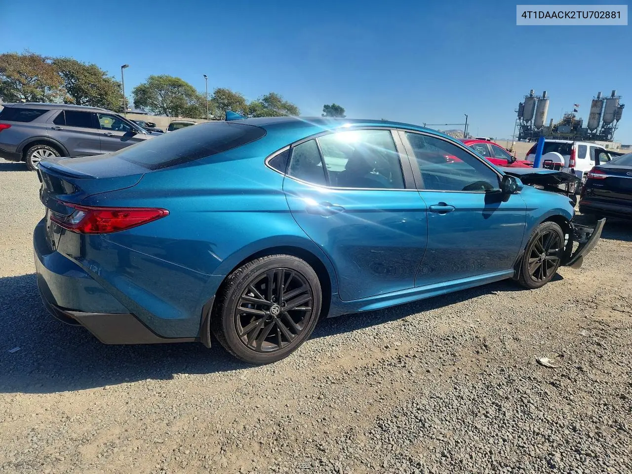 2026 TOYOTA CAMRY VIN 4T1DAACK2TU702881 — фото 3
