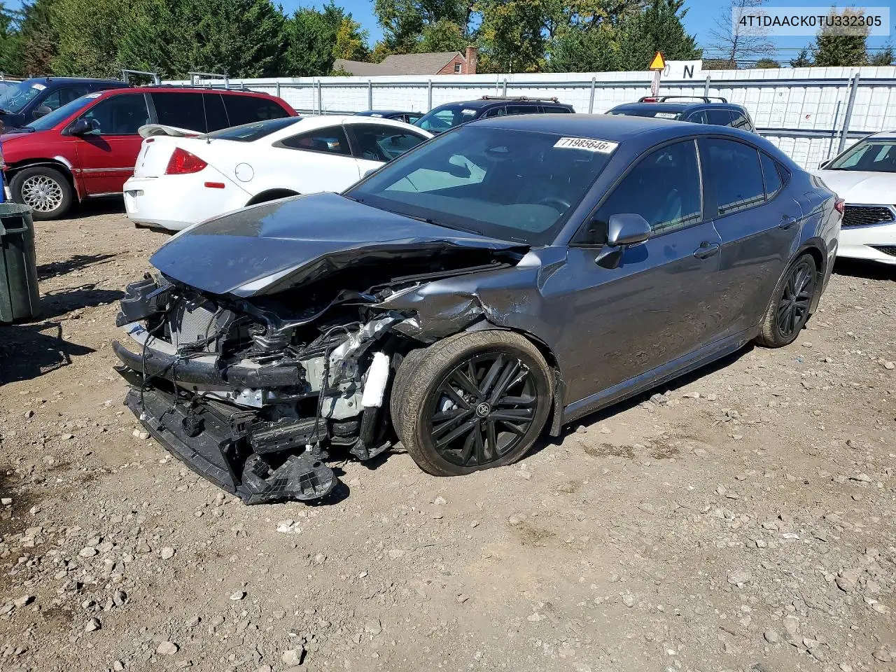 TOYOTA CAMRY 2026, VIN 4T1DAACK0TU332305