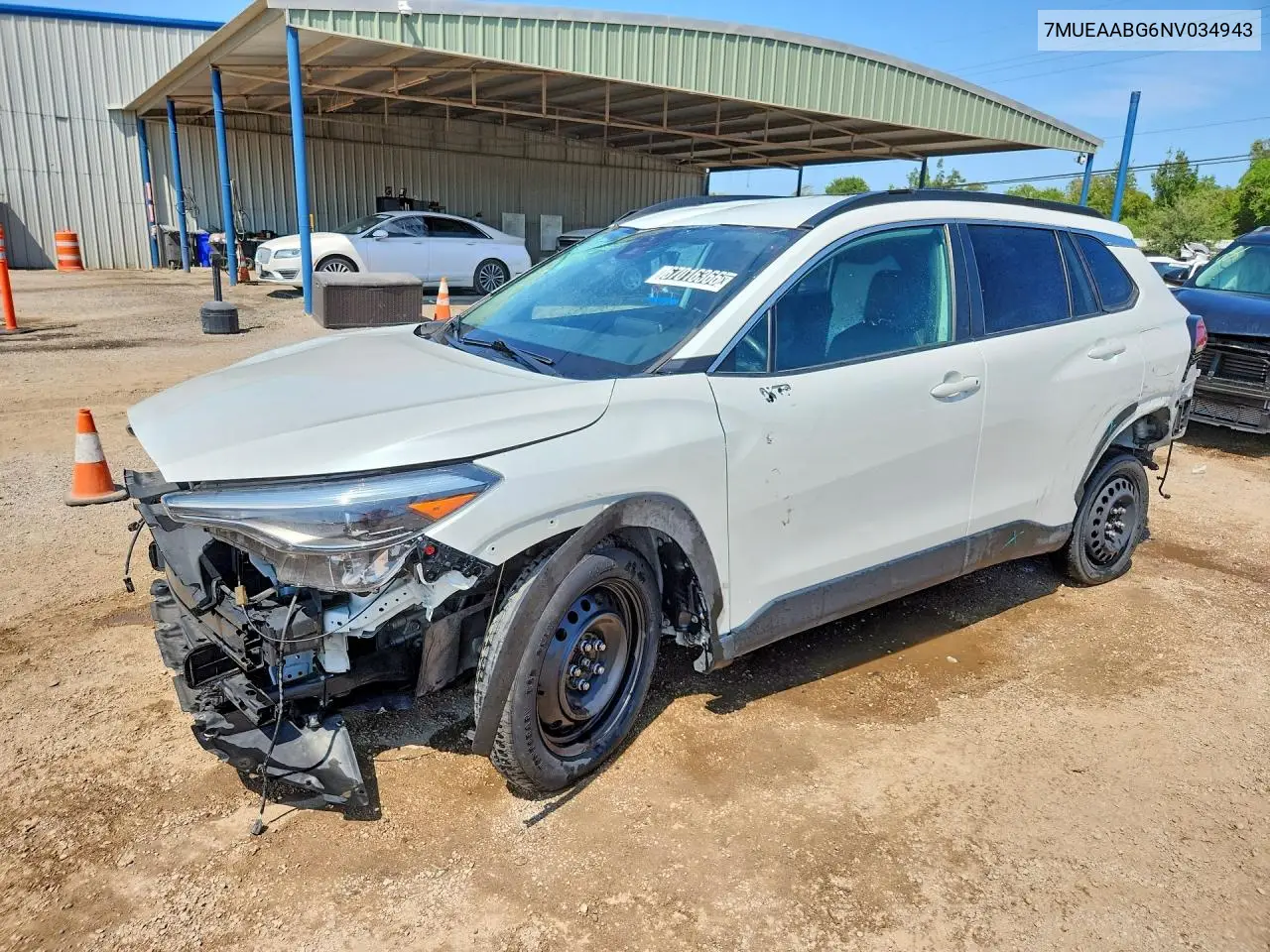 TOYOTA COROLLA CROSS 2022, VIN 7MUEAABG6NV034943