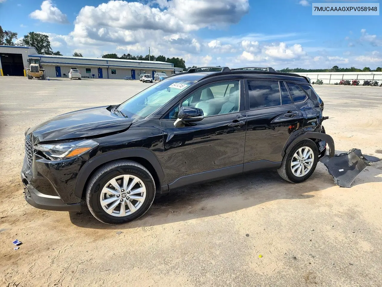TOYOTA COROLLA CROSS 2023, VIN 7MUCAAAGXPV058948