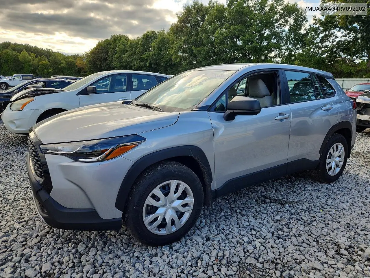 TOYOTA COROLLA CROSS 2024, VIN 7MUAAAAG4RV092202