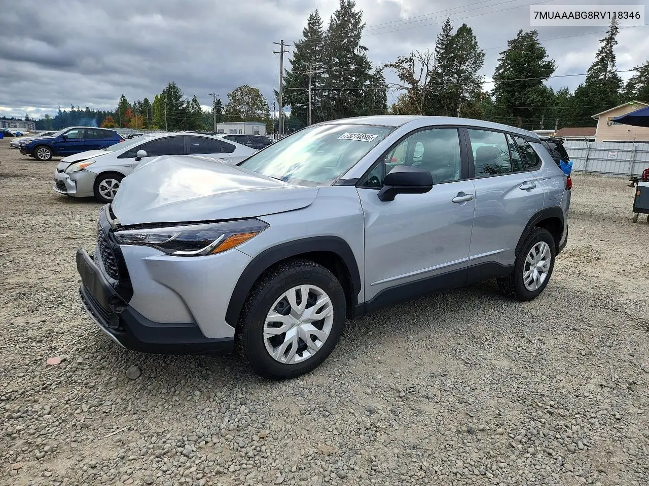 TOYOTA COROLLA CROSS 2024, VIN 7MUAAABG8RV118346