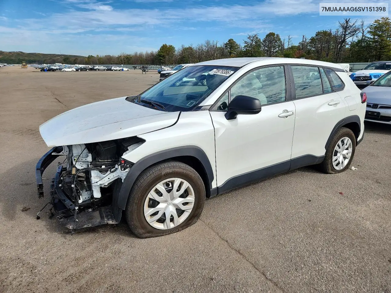 TOYOTA COROLLA CROSS 2025, VIN 7MUAAAAG6SV151398