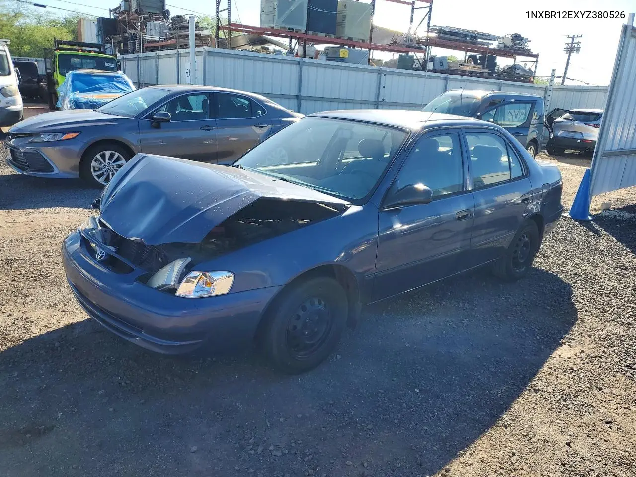 TOYOTA COROLLA 2000, VIN 1NXBR12EXYZ380526