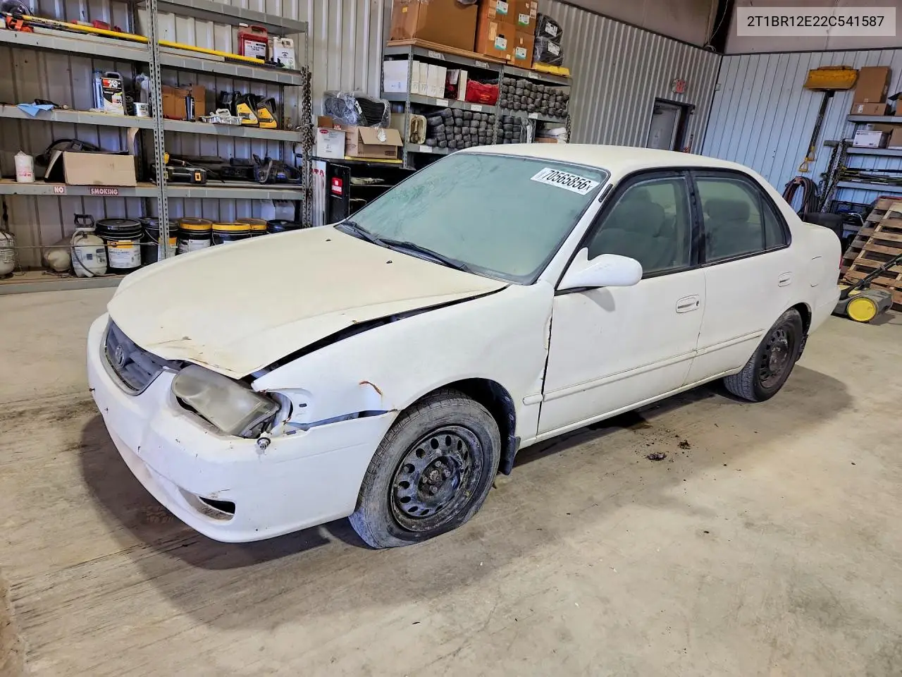 TOYOTA COROLLA 2002, VIN 2T1BR12E22C541587