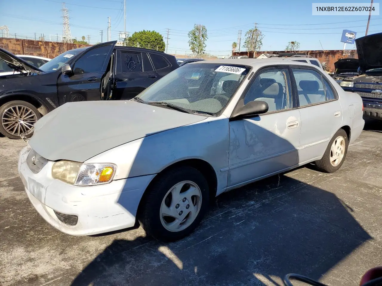 TOYOTA COROLLA 2002, VIN 1NXBR12E62Z607024