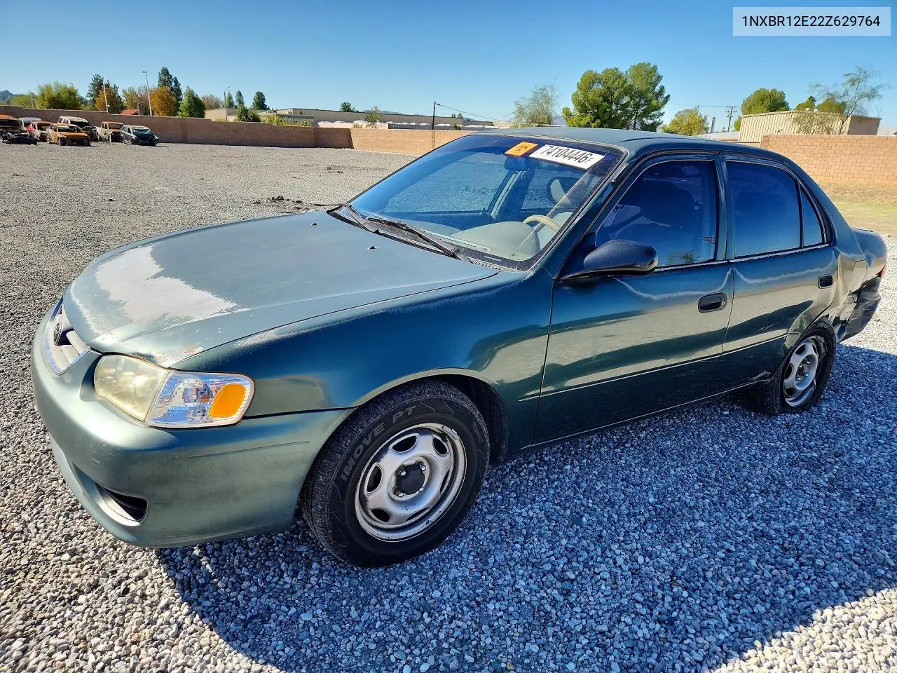 TOYOTA COROLLA 2002, VIN 1NXBR12E22Z629764