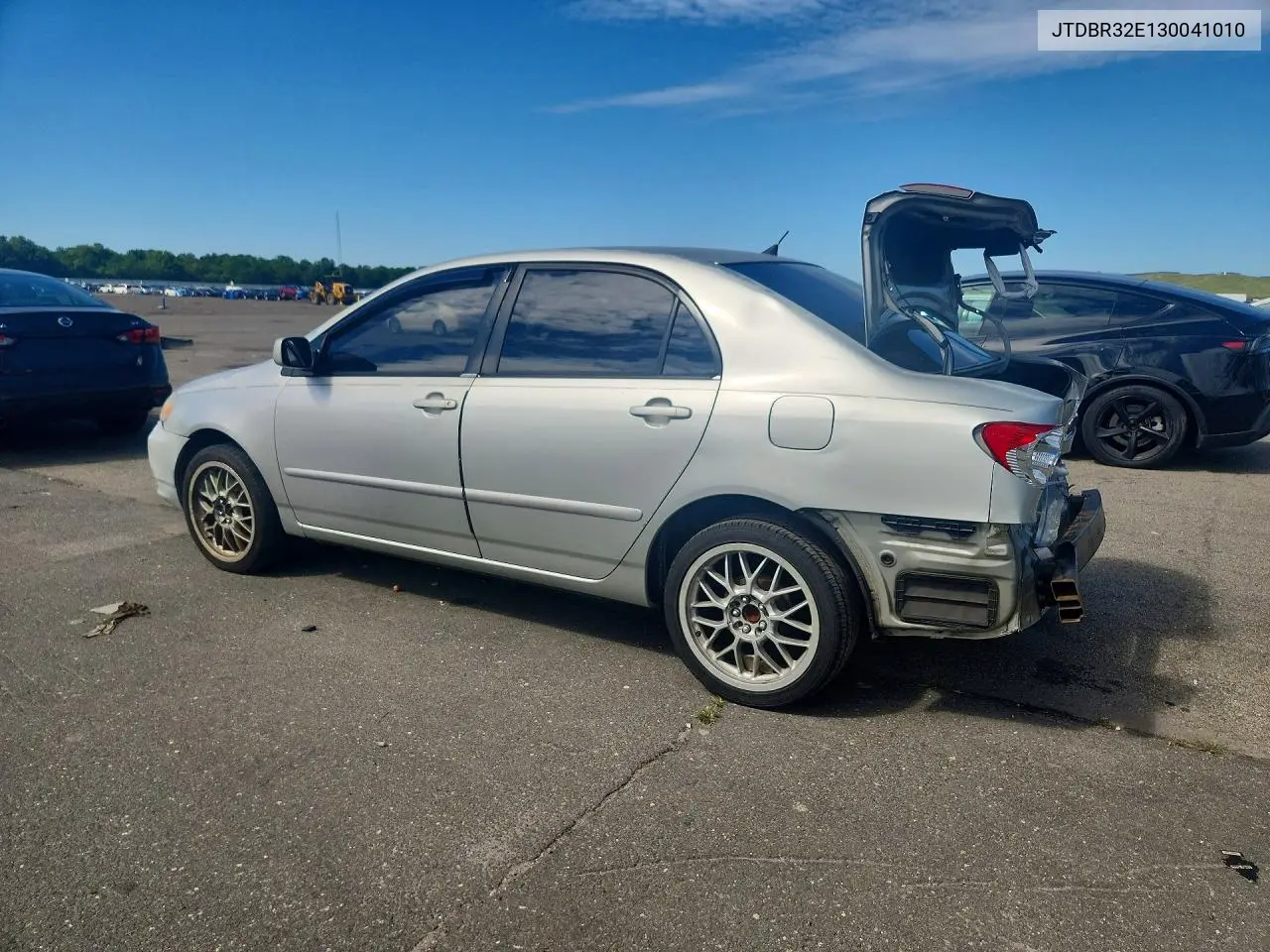 2003 TOYOTA COROLLA VIN JTDBR32E130041010 — фото 2