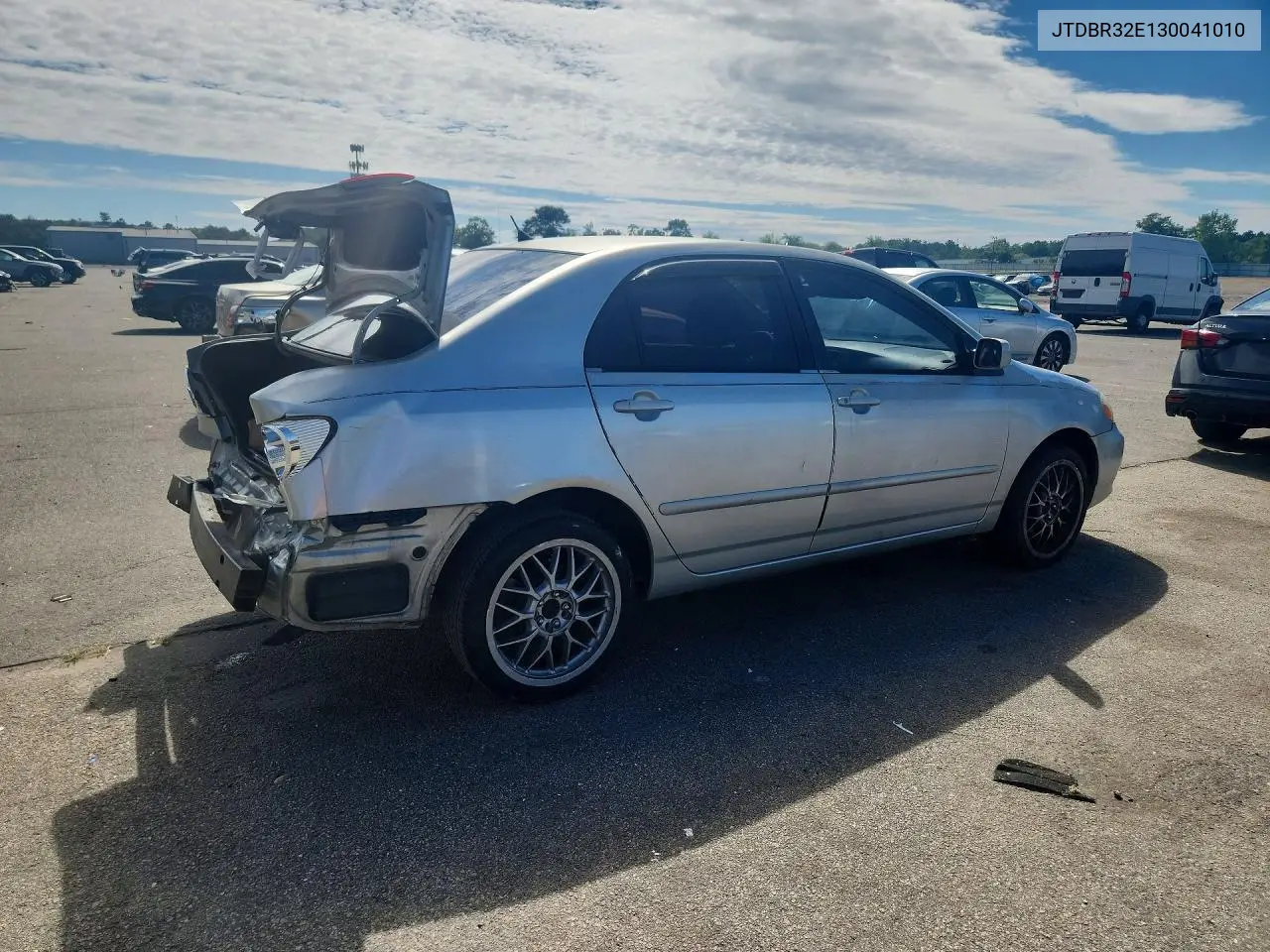 2003 TOYOTA COROLLA VIN JTDBR32E130041010 — фото 3