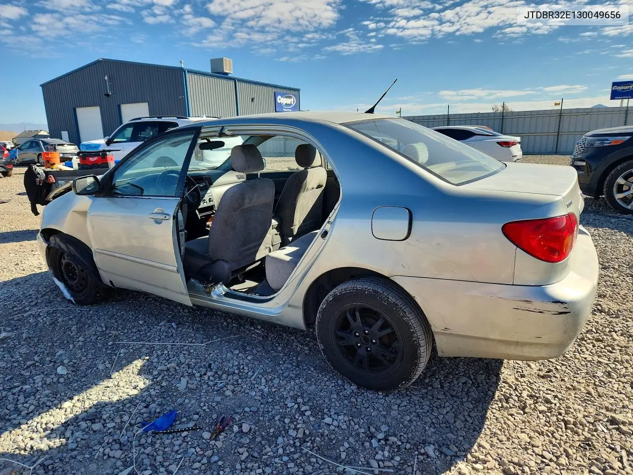 2003 TOYOTA COROLLA VIN JTDBR32E130049656 — фото 2