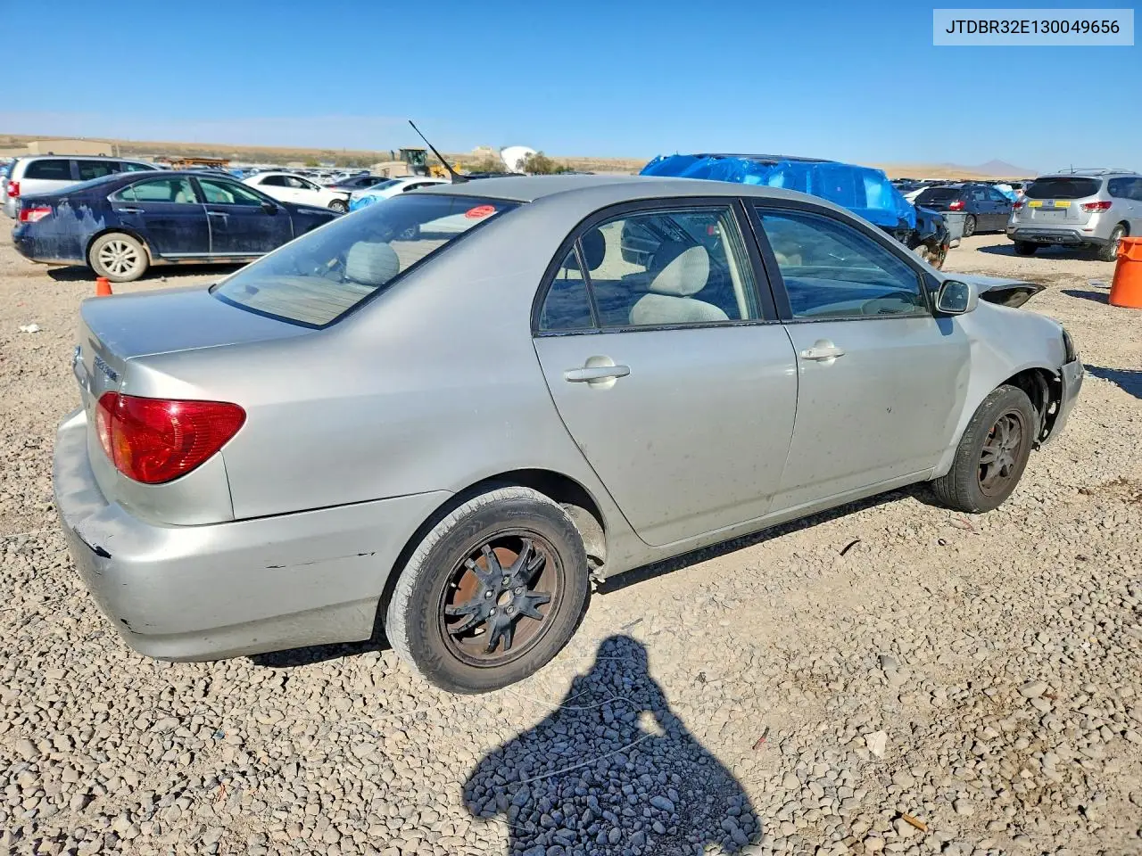 2003 TOYOTA COROLLA VIN JTDBR32E130049656 — фото 3