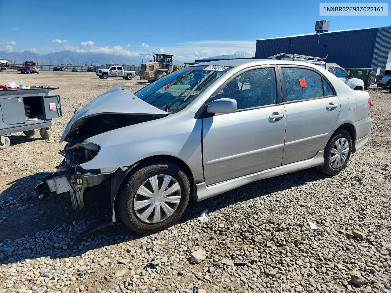 TOYOTA COROLLA 2003, VIN 1NXBR32E93Z022161