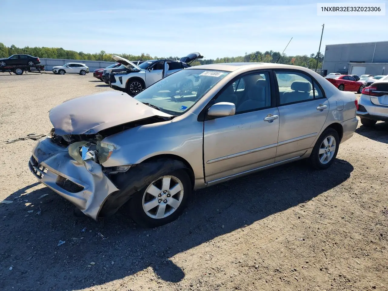 TOYOTA COROLLA 2003, VIN 1NXBR32E33Z023306