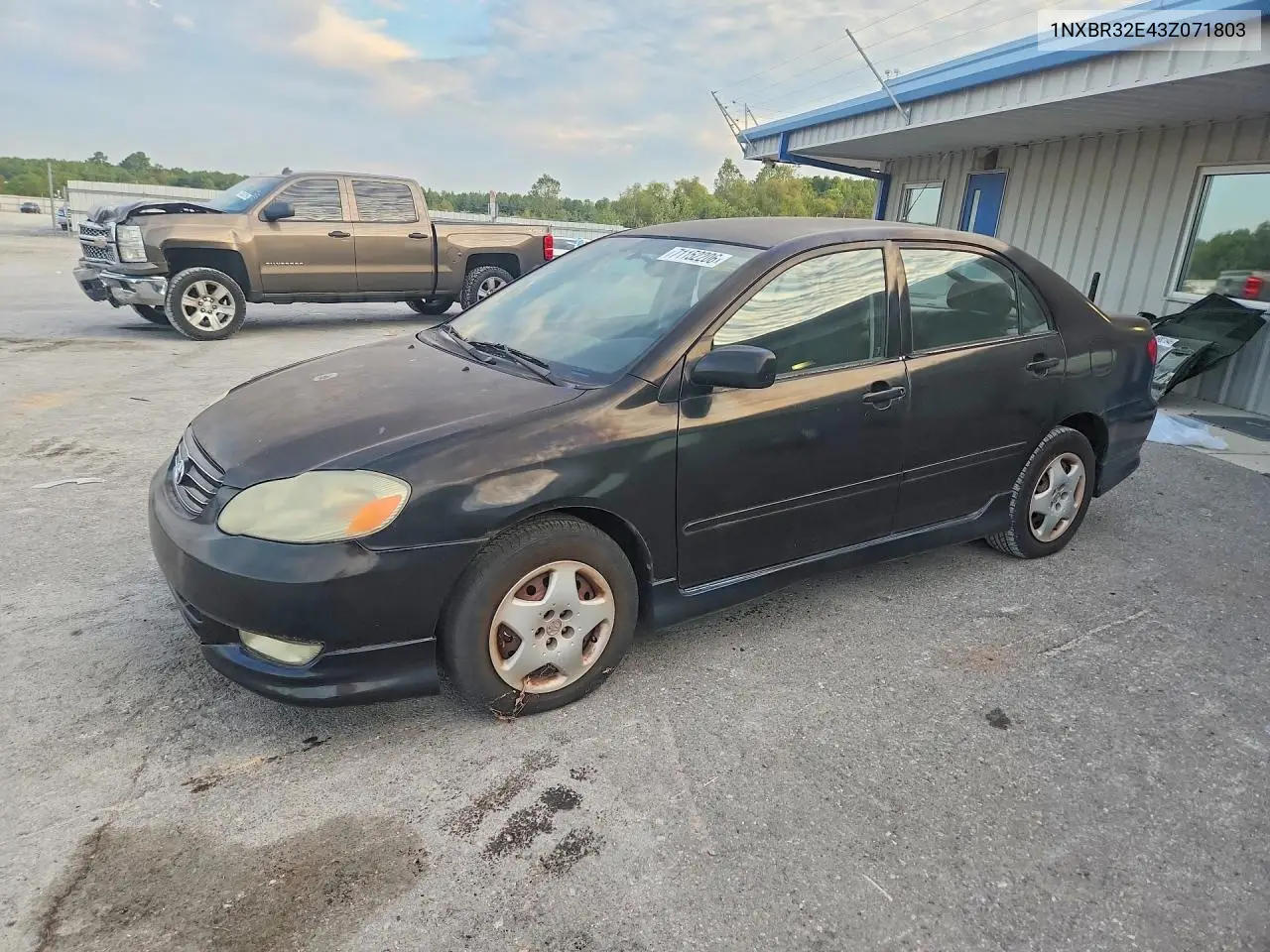 TOYOTA COROLLA 2003, VIN 1NXBR32E43Z071803