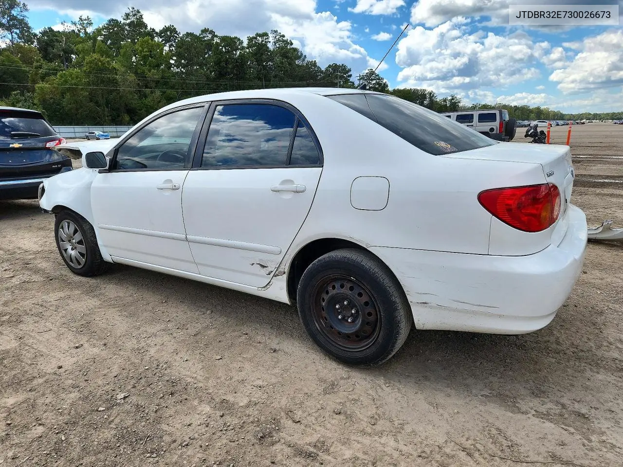 2003 TOYOTA COROLLA VIN JTDBR32E730026673 — фото 2