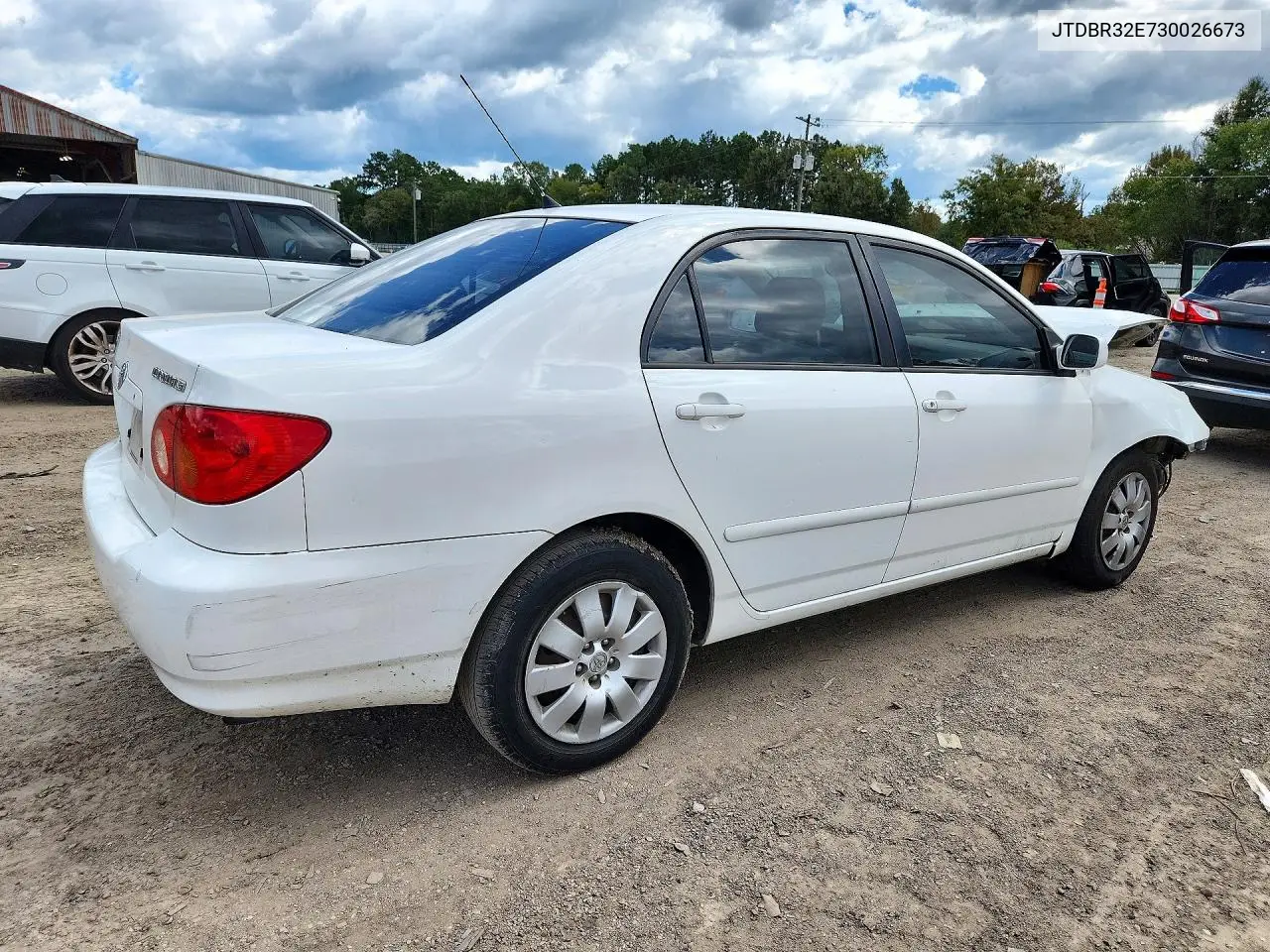 2003 TOYOTA COROLLA VIN JTDBR32E730026673 — фото 3