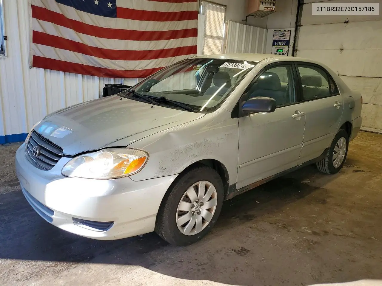 TOYOTA COROLLA 2003, VIN 2T1BR32E73C157186