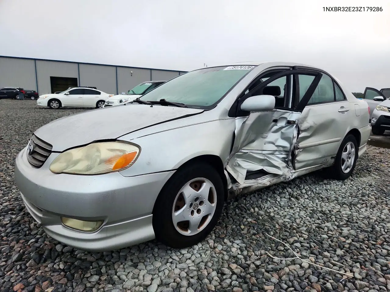 TOYOTA COROLLA 2003, VIN 1NXBR32E23Z179286