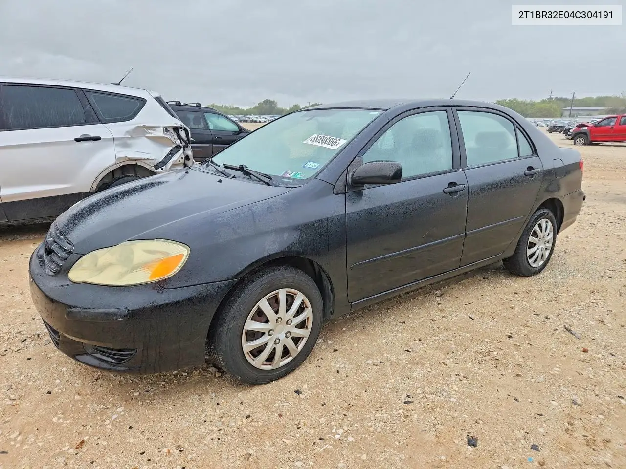 TOYOTA COROLLA 2004, VIN 2T1BR32E04C304191