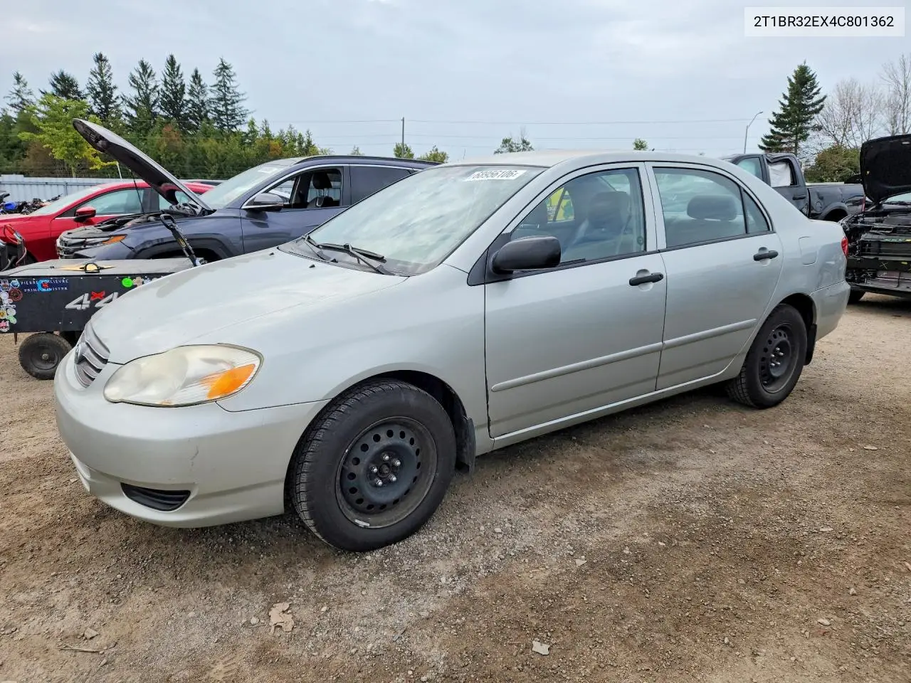 TOYOTA COROLLA 2004, VIN 2T1BR32EX4C801362
