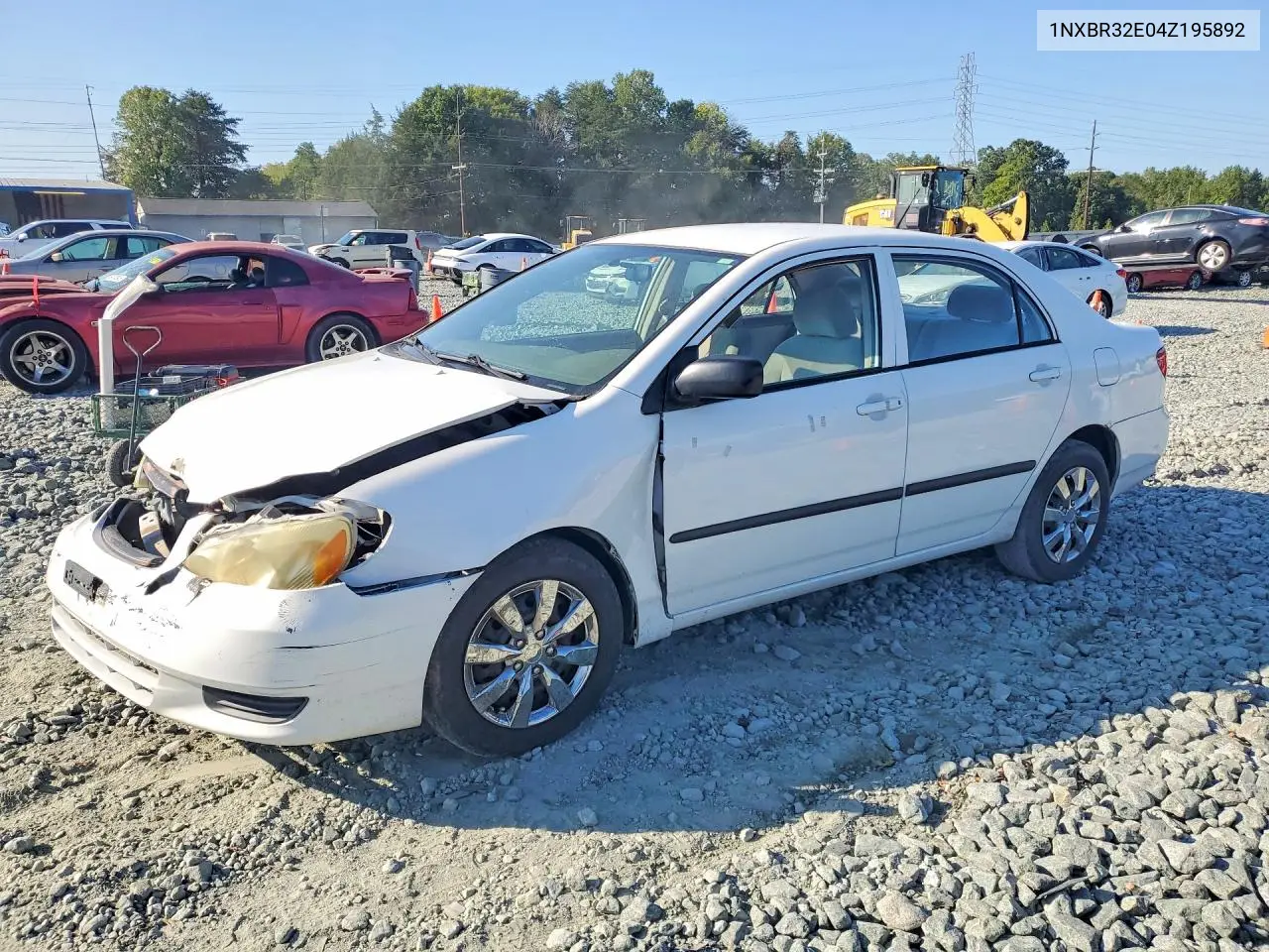 TOYOTA COROLLA 2004, VIN 1NXBR32E04Z195892
