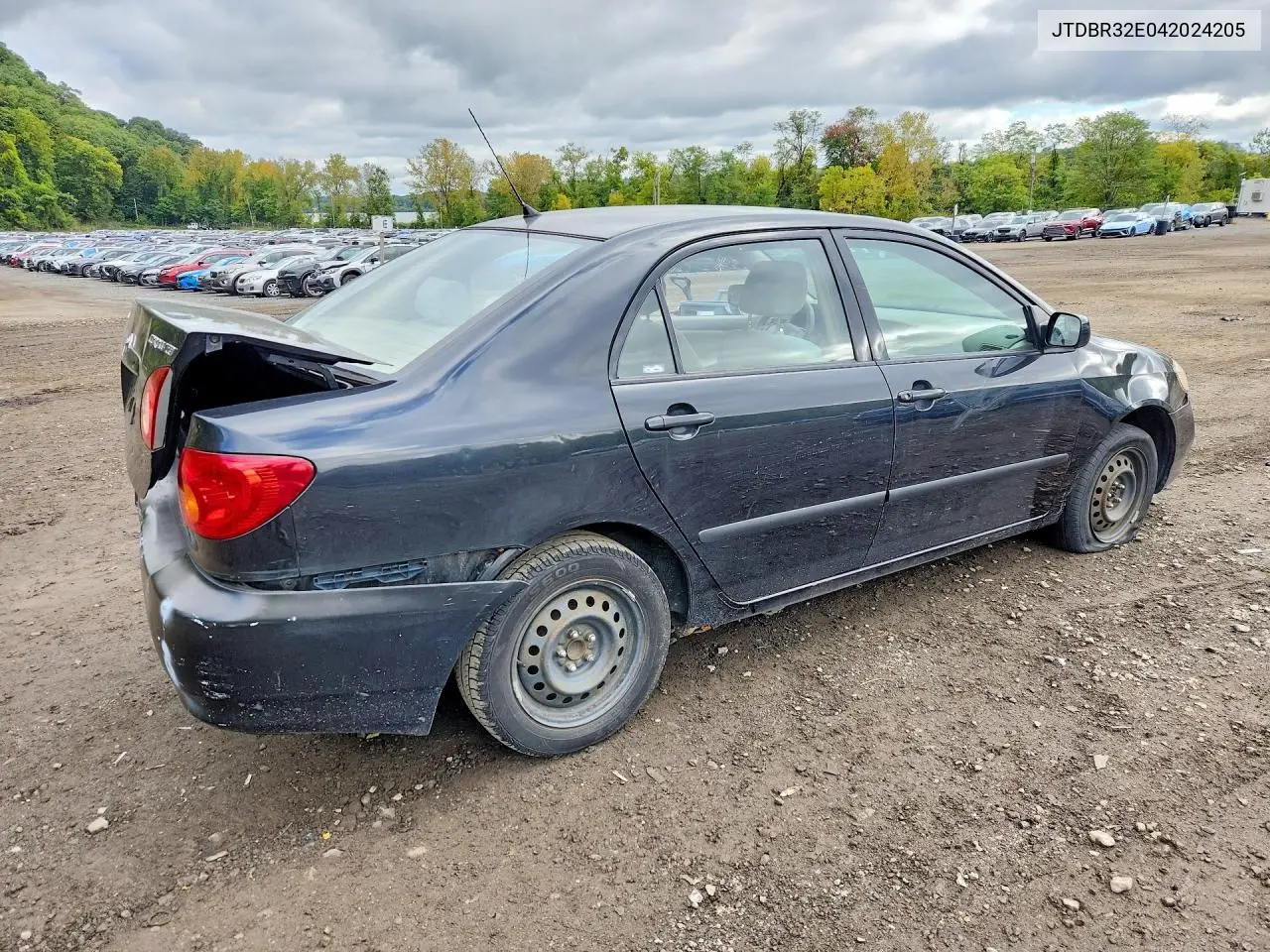 2004 TOYOTA COROLLA VIN JTDBR32E042024205 — фото 3