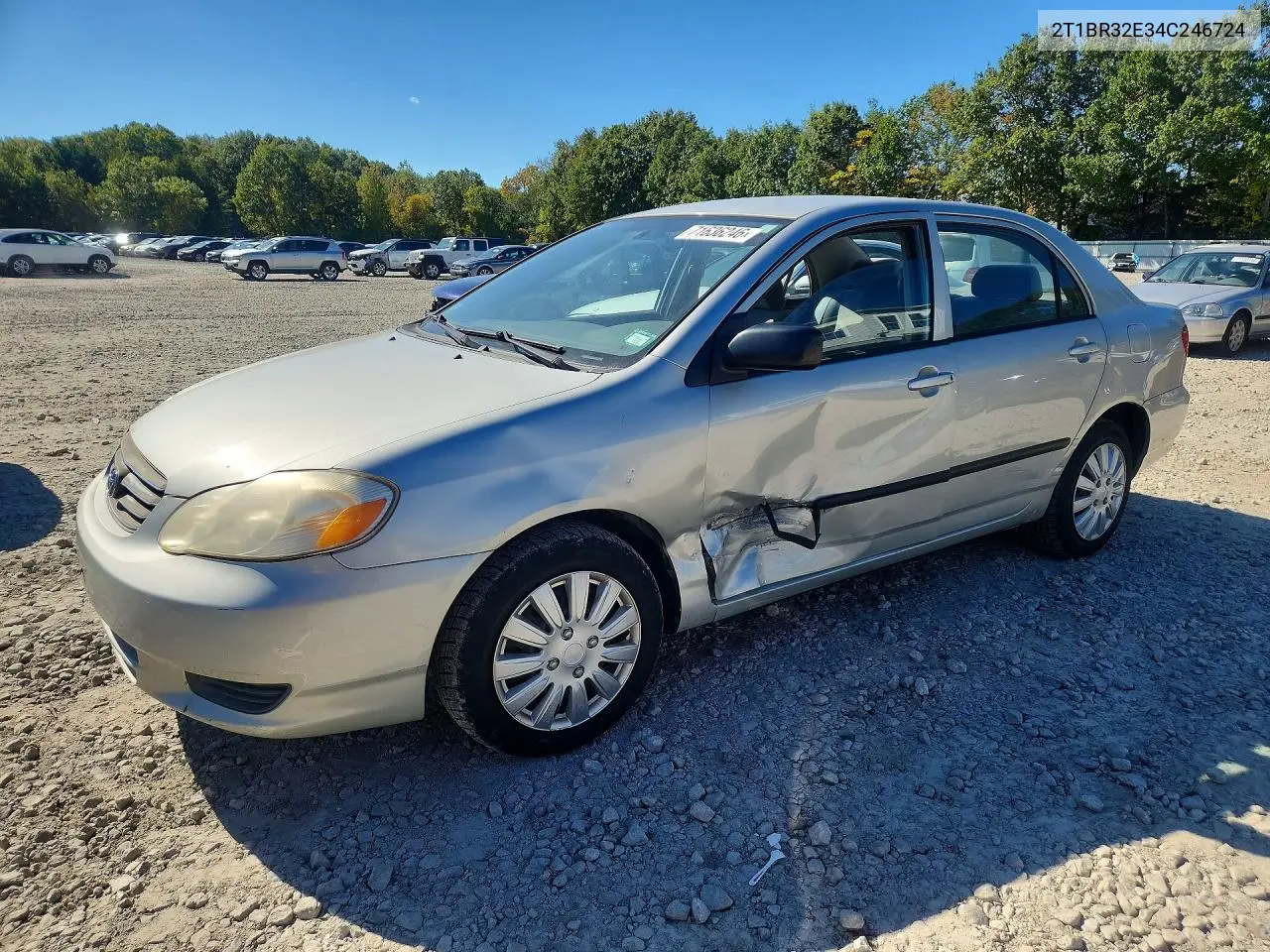 TOYOTA COROLLA 2004, VIN 2T1BR32E34C246724