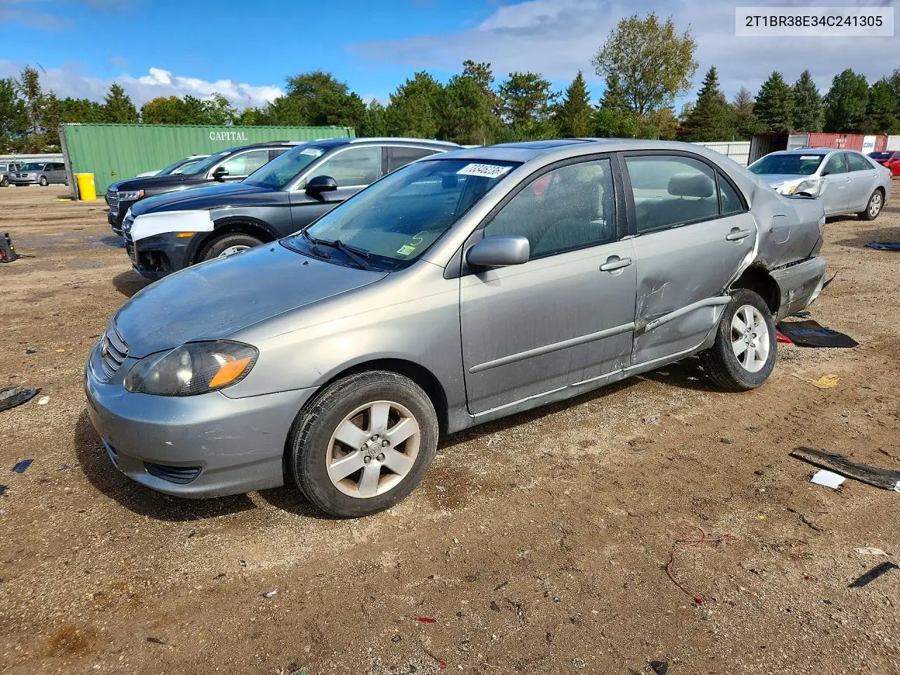 TOYOTA COROLLA 2004, VIN 2T1BR38E34C241305